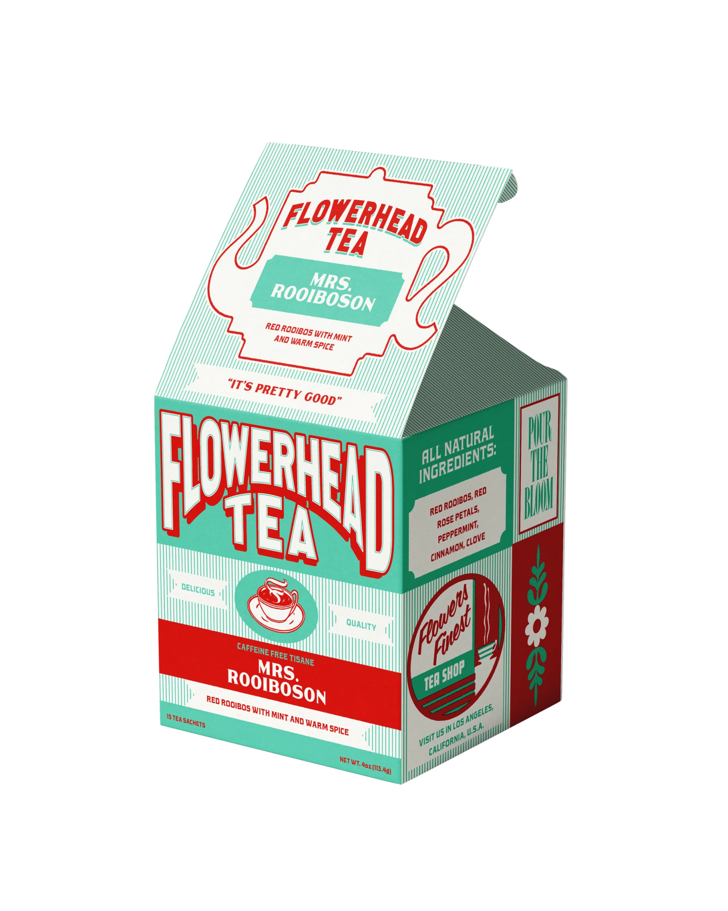 Mrs. Rooiboson Tea Bags - 15 count - The House of Botanicals