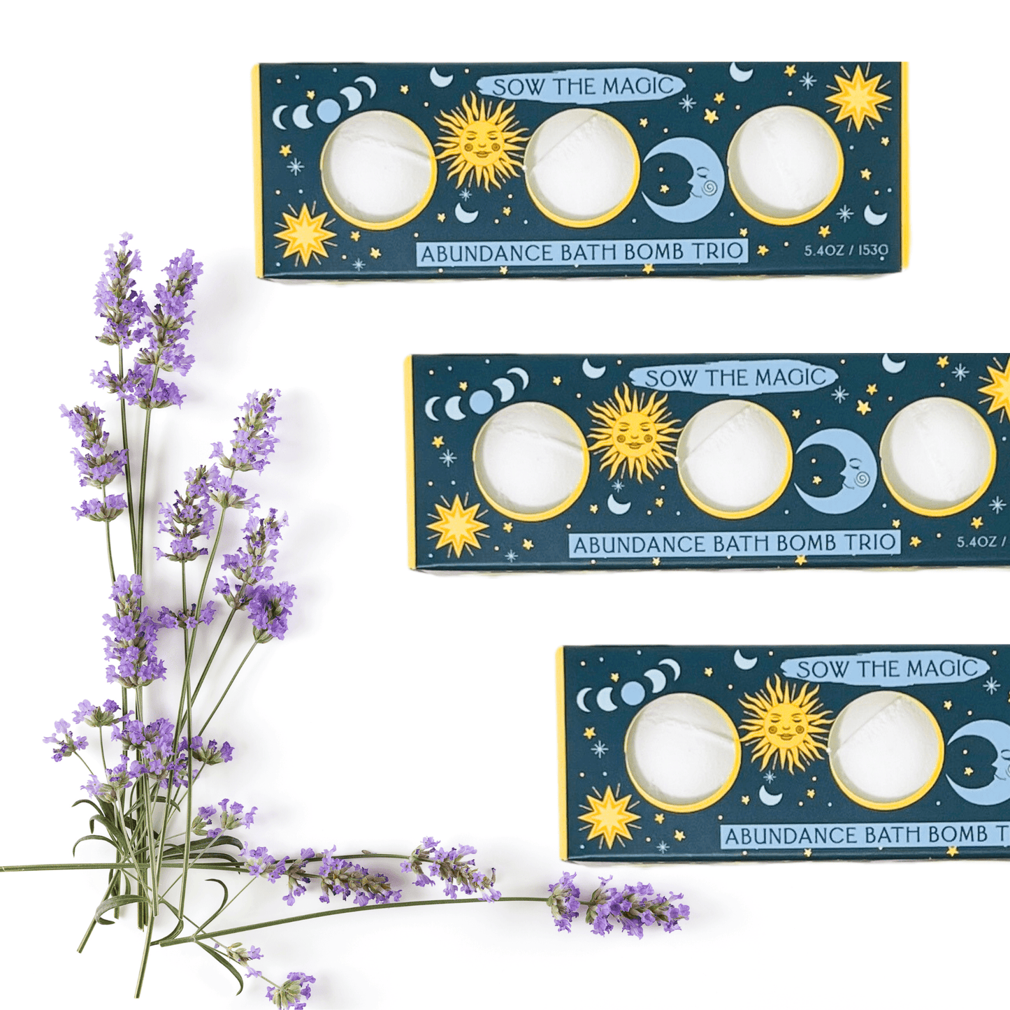 Moon Phase Abundance Bath Bomb Trio - The House of Botanicals