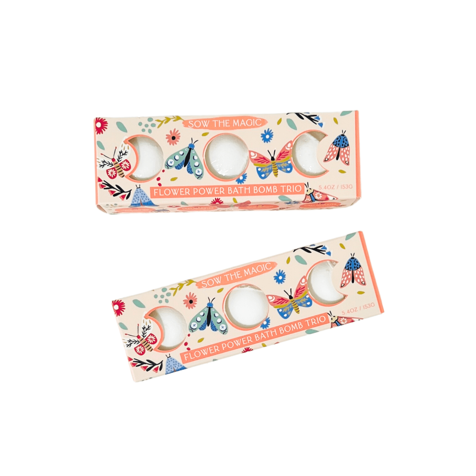 Moon Phase Flower Power Bath Bomb Trio - The House of Botanicals