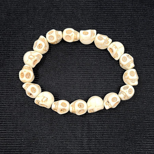 White Skull Bracelet - The House of Botanicals